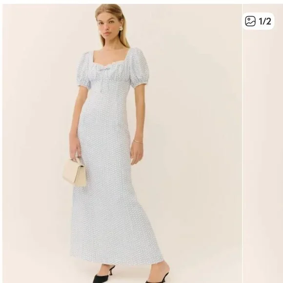 Reformation | Dresses | Reformation Cherise Linen Maxi Dress | Poshmark